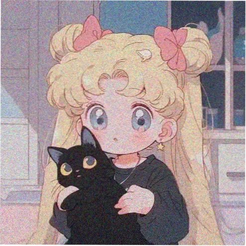 用户夜灯下的猫头像